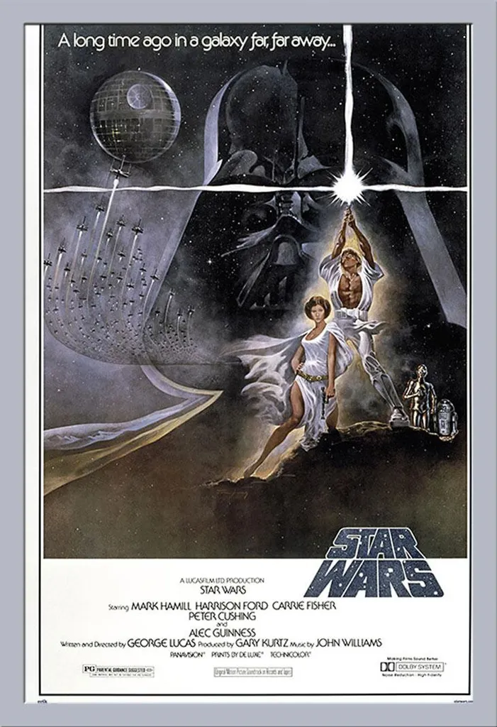 Cornice Shinsuke Argento con Poster Star Wars Classic II 61x91,5 cm