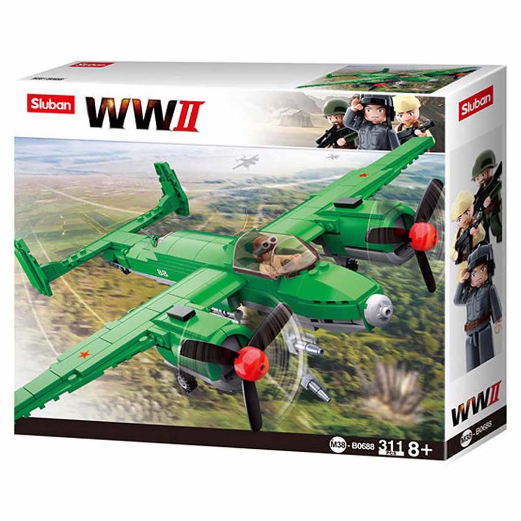 Sluban briques WWII - Bombardier russe 312 briques Image du produit 