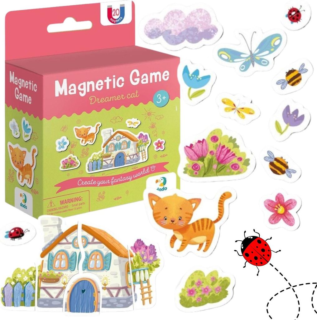 Magnetspiel "Dreamer Kitty" 20 Stck Bunte Magnete Set 200236