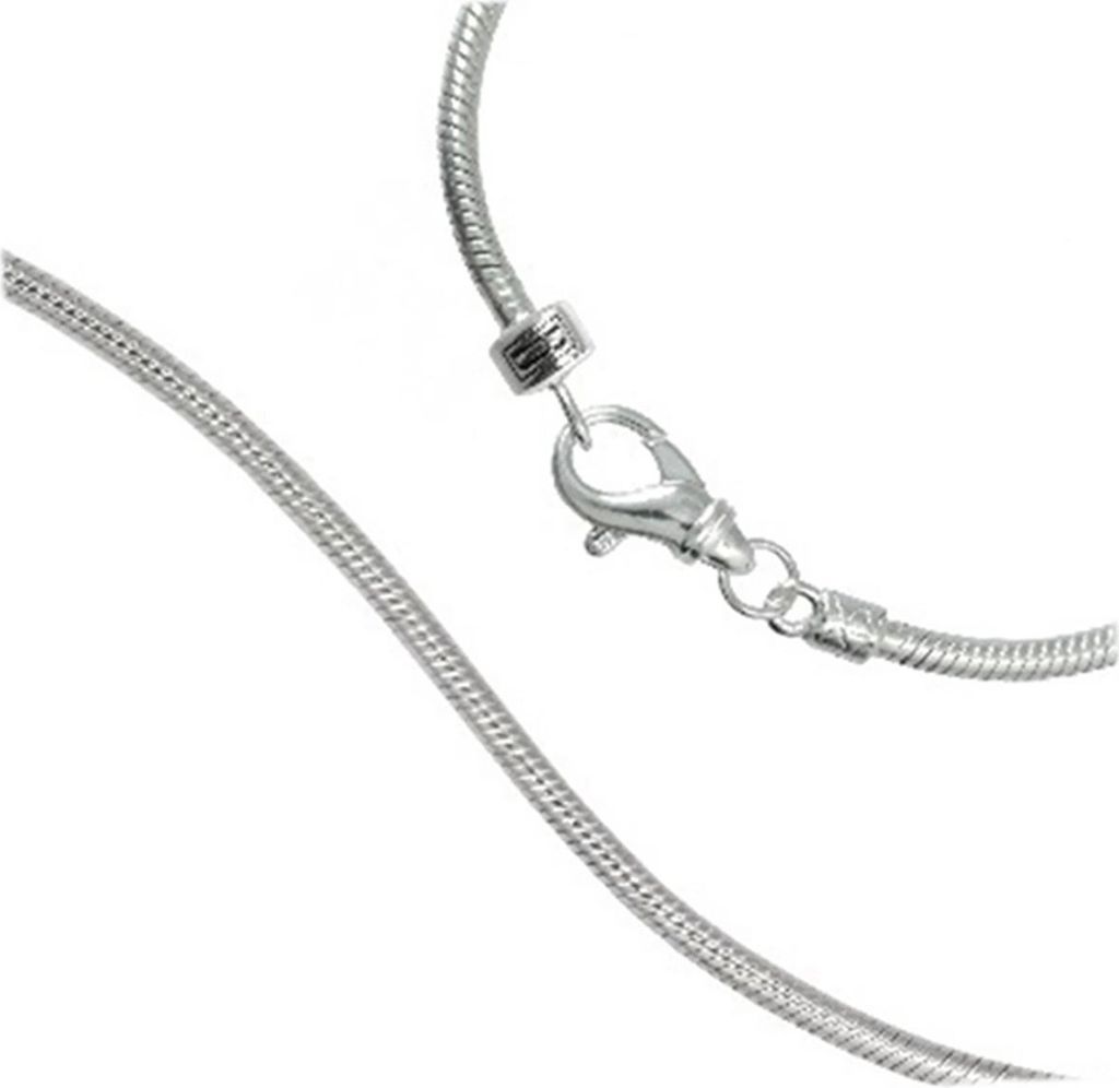 Carlo Biagi 17cm Karabiner Bead Armband Silber und extra 925 Clip D2BRLS17