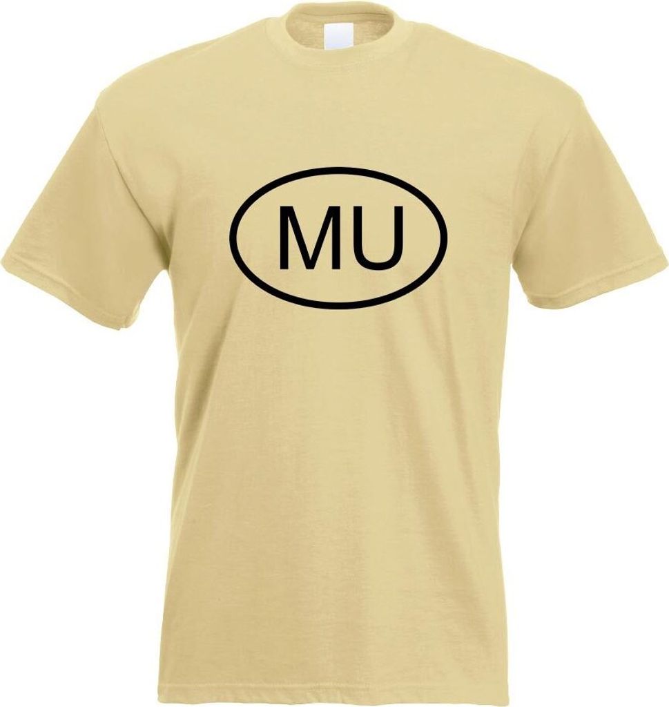 Kiwistar - T-Shirt - Khaki - Mauritius MU Motiv Bedruckt Funshirt Design Print - mit Motiv Bedruckt - Funshirt Design - Sport - Freizeit - Herren - M