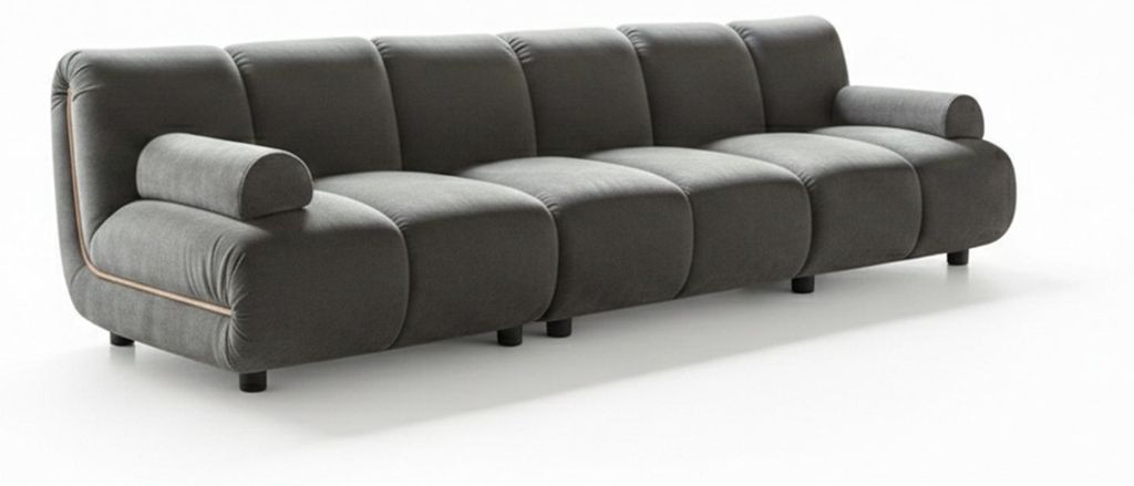 KAWOLA Modulsofa LAYLA 3-Sitzer 3 Module 2 Armlehnkissen Velvet taupe