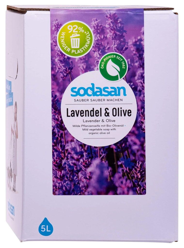 Sapone liquido lavanda oliva, 5 Litri, sapone mani Immagine del prodotto 