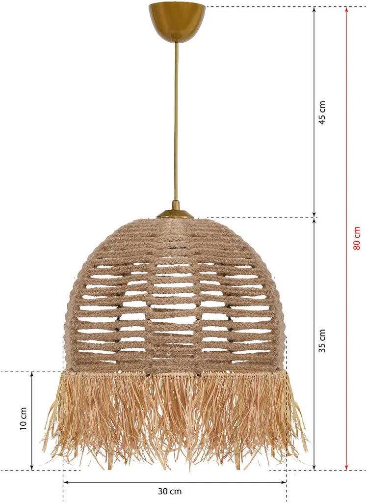 Sospensione Opviq TM218 Cotone Crema 30x30x80 | Qualità Certificata - 5