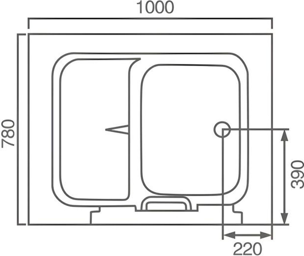 Komfortbadewanne Badewanne Sitzbadewanne mit Tür Produktbild 