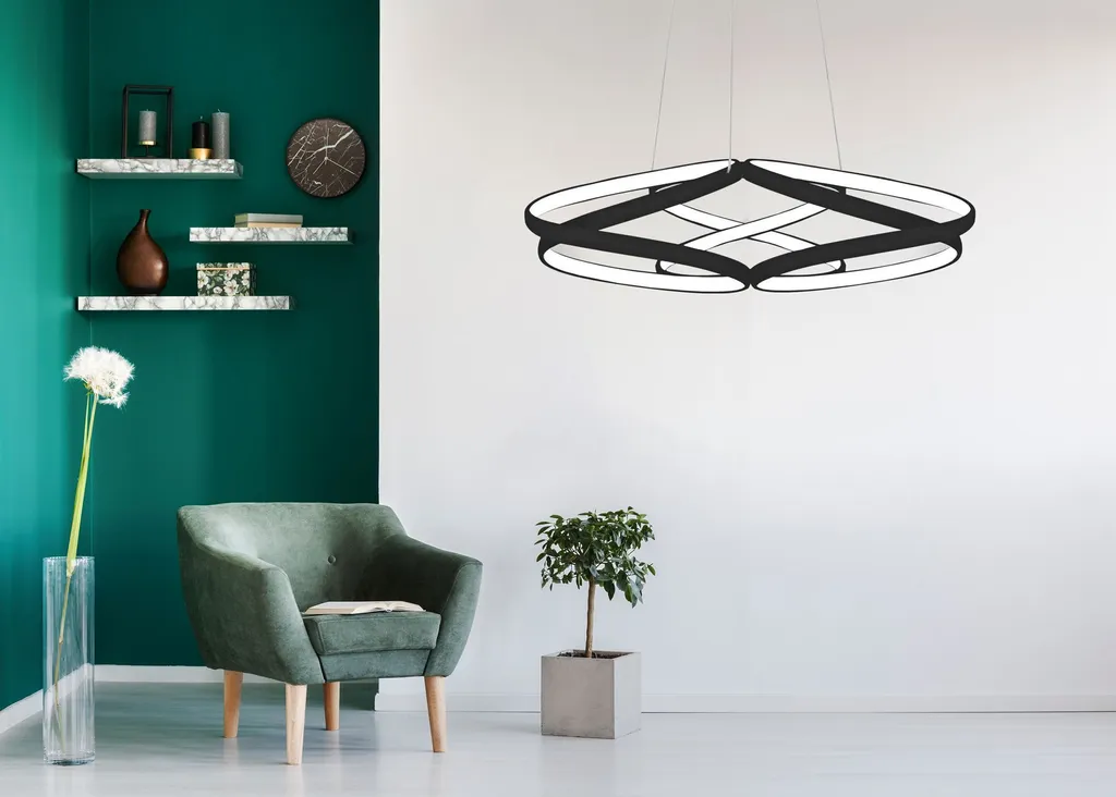 Éclairage LED Plafond Anti-Éblouissement Toolight APP793-CP Flat Black