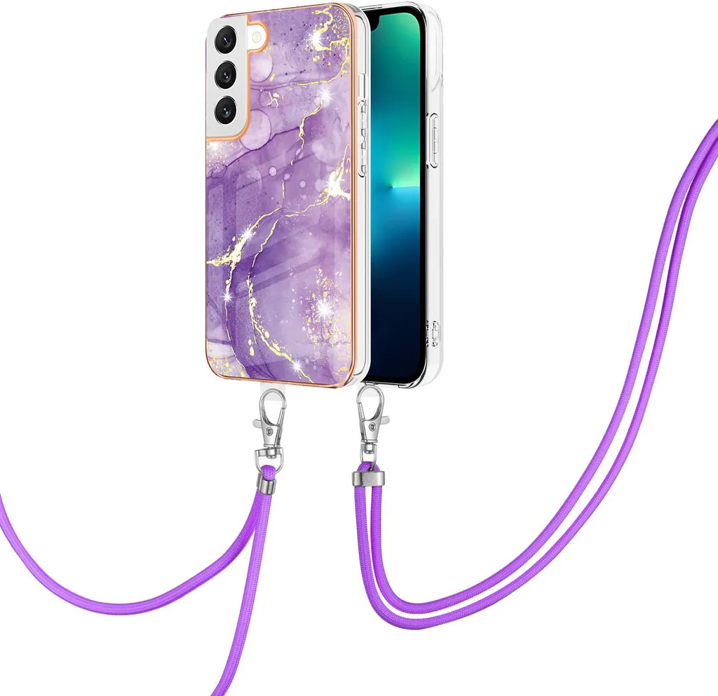 Offerta Cover Samsung S22 5G Viola - TPU Morbido + Cinturino Gratis