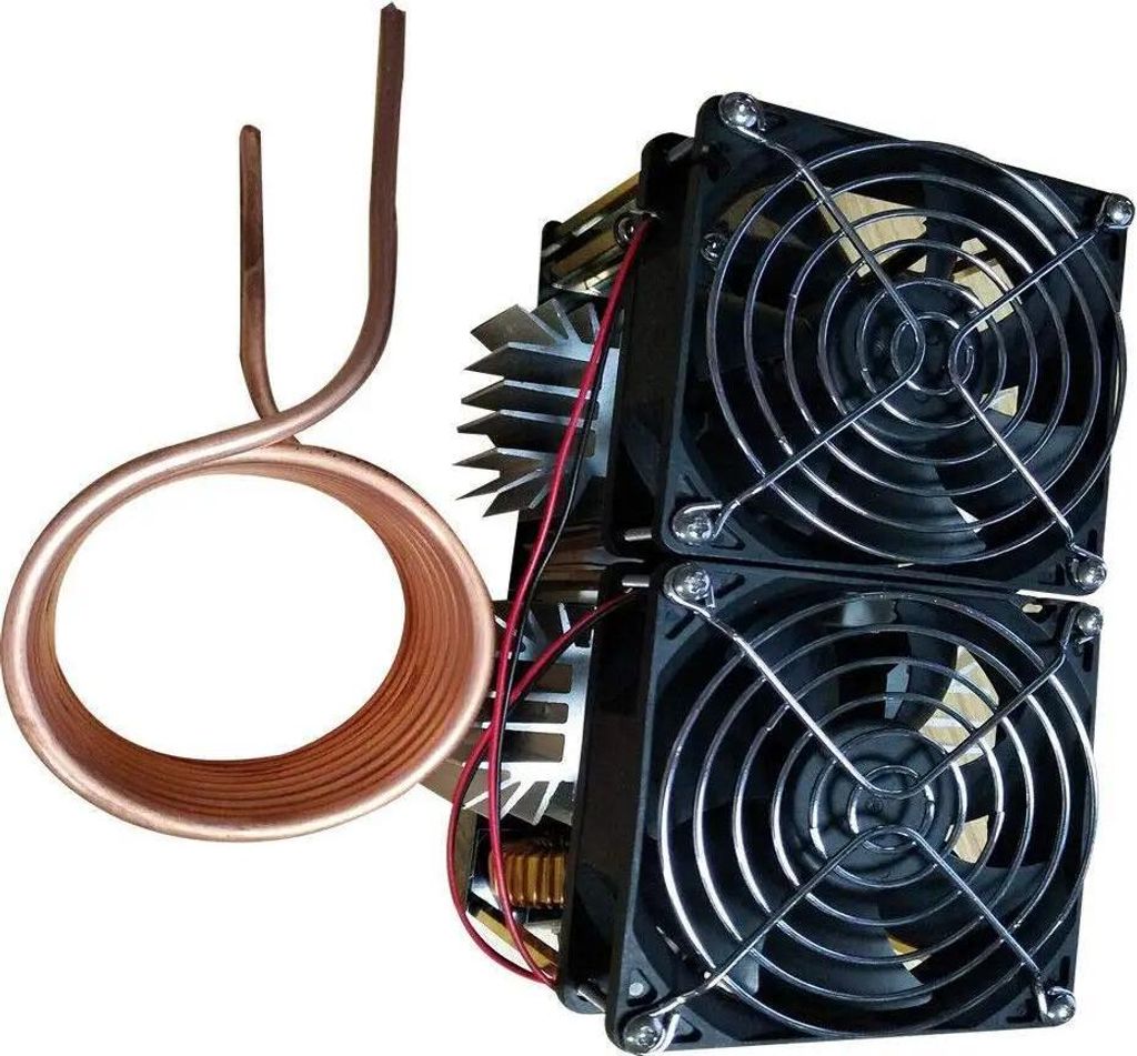 ZVS Induktionsheizer - Treibermodul - 1800 W - 12–48 V - 40 A - Flyback-Treiber - Kupferrohr - Schwarz