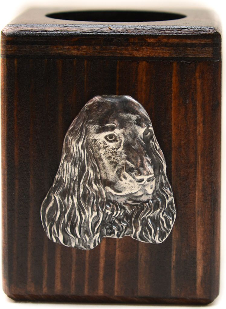 English Cocker Spaniel, Englische Cockerspaniel I - Holzkerzenständer mit Hund, einzigartiges Andenken an den Verlust eines Hundes, Handwerkskunst...
