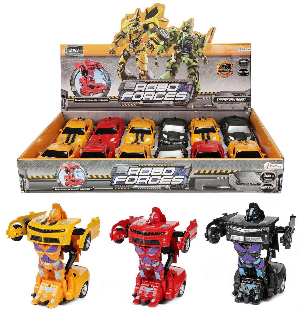 Transformer samochód/robot, metal/tworzywo sztuczne, 13 cm, Zdjęcie produktu 