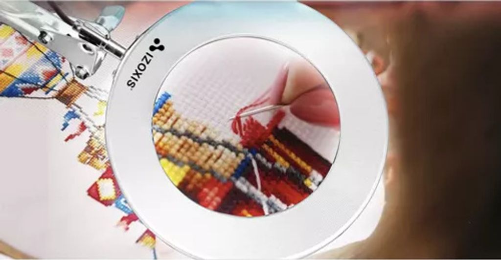 Kosmetická lampa s lupou - bílá Izoxis 23894 Obrázek produktu 13