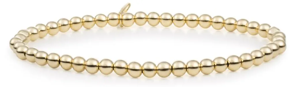 Bracelet doré femme 4mm Saturne - Bijou durable qui ne ternit pas, chic