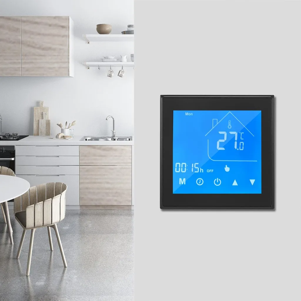Thermostat Programmable LCD Semaine Chauffage Eau Précision 0.5°C - 6