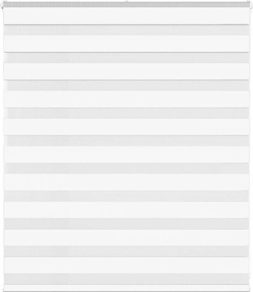 Doppelrollo Weiß 125x100 cm Stoffbreite 120,9 cm Polyester