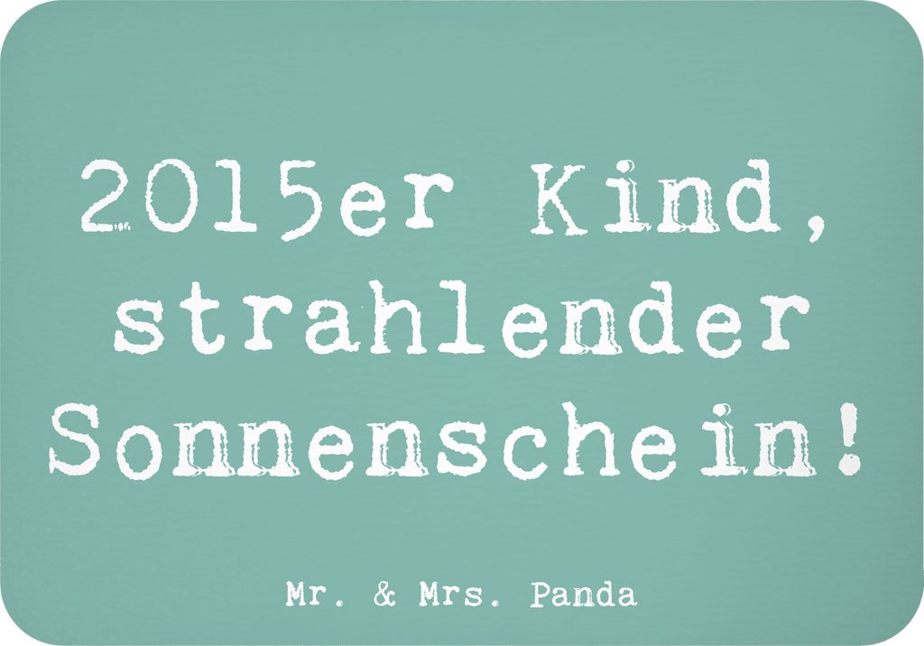 Mr. & Mrs. Panda magnet Spruch 2015 Geburtstag Sonnenschein - Meeresbrise - Geschenk, 2015er Kind, Alter, Geburt, whiteboardmagnet, holzmagnet, Geb...