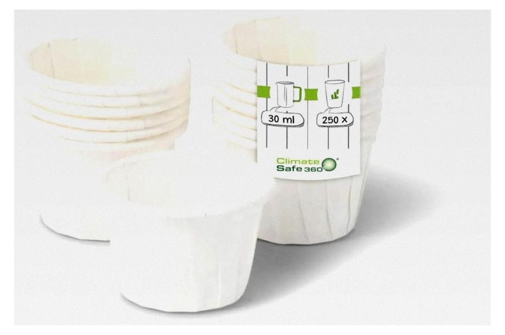 Papierbecher 30 ml, weiß, 250 Stück