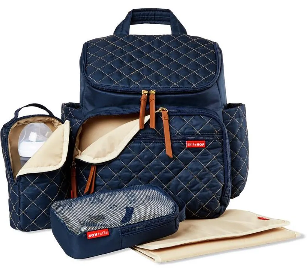 Sac à dos Skip-Hop Forma bleu marine : le sac à langer matelassé complet
