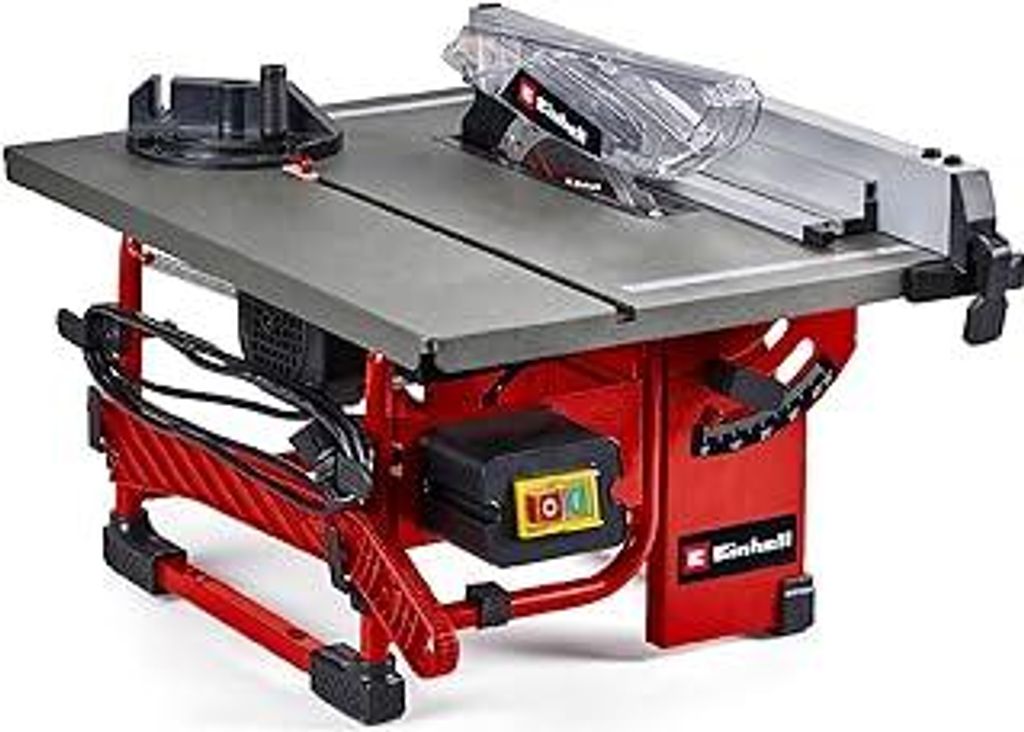 Einhell Tischkreissäge TC-TS 8 I (800 Watt, 45 mm Schnitthöhe, Ø 200 mm Sägeblatt, Winkelanschlag, Parallelanschlag, Absauganschluss, inkl. HW/...