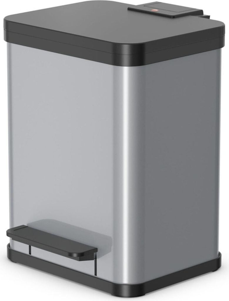 Hailo Öko duo Plus M, 18 l, Rechteckig, Stahl, Silber, Produktbild 