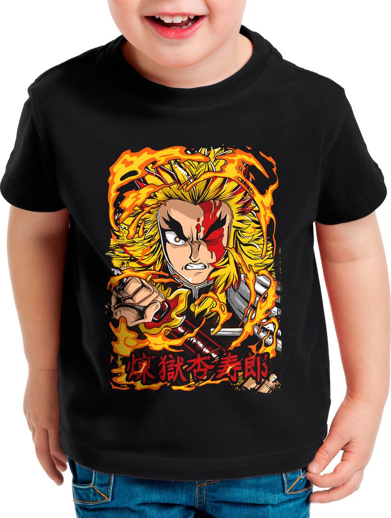 style3 Rengoku Fury Kinder T-Shirt anime japan manga