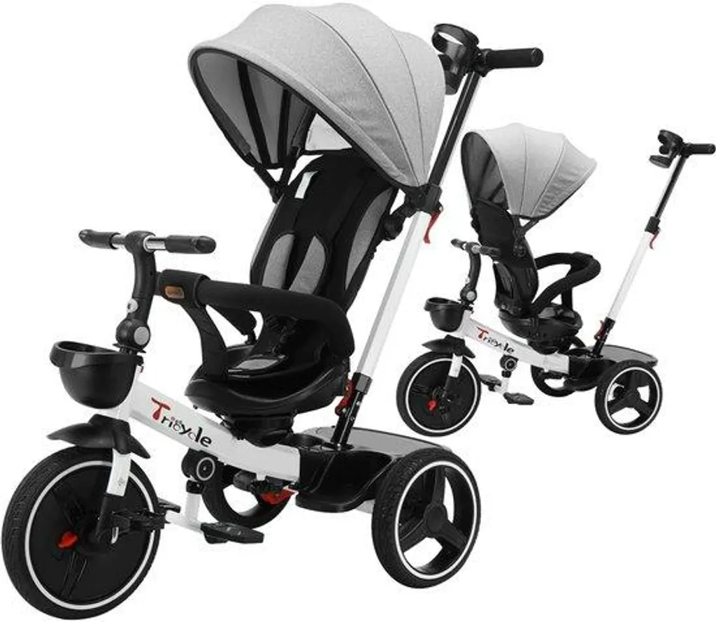 Poussette pivotante 360° pour ne plus fatiguer le dos de 1 à 3 ans 60cm