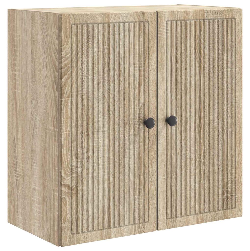 Möbel Wandschrank Sonoma-Eiche 59 x 31 x 60 cm Holzwerkstoff - Kommoden CC3411