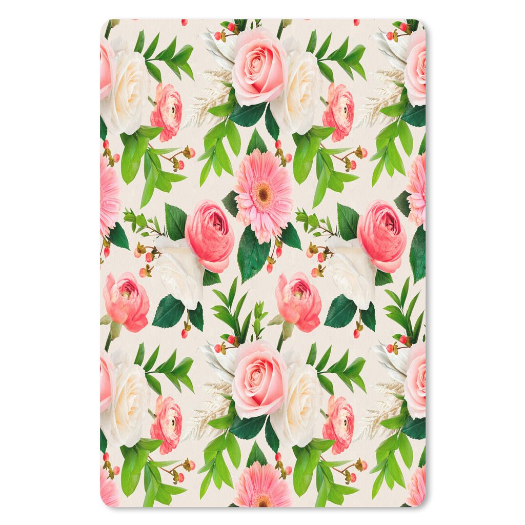 MuchoWow Mauspad Mousepad Blumen - Rosen - Frühling 18x27 cm - Mousepads - Maus Mat - Pad - Mausunterlage
