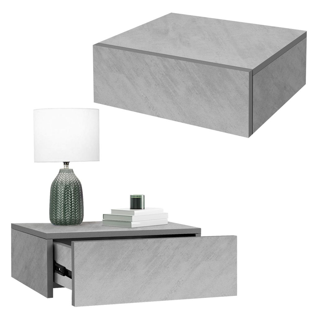 ML-Design 2x Nachttisch hängend mit 1 Schublade, 46x30x15 Produktbild 6