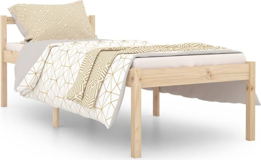 Seniorenbett 75x190 cm Massivholz Kiefer