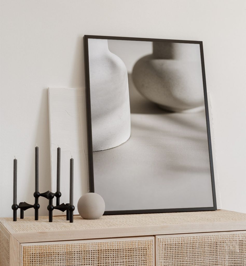 Poster Vasen, groesse_poster:21x30 cm, groesse_rahmen:birke 21x30 cm