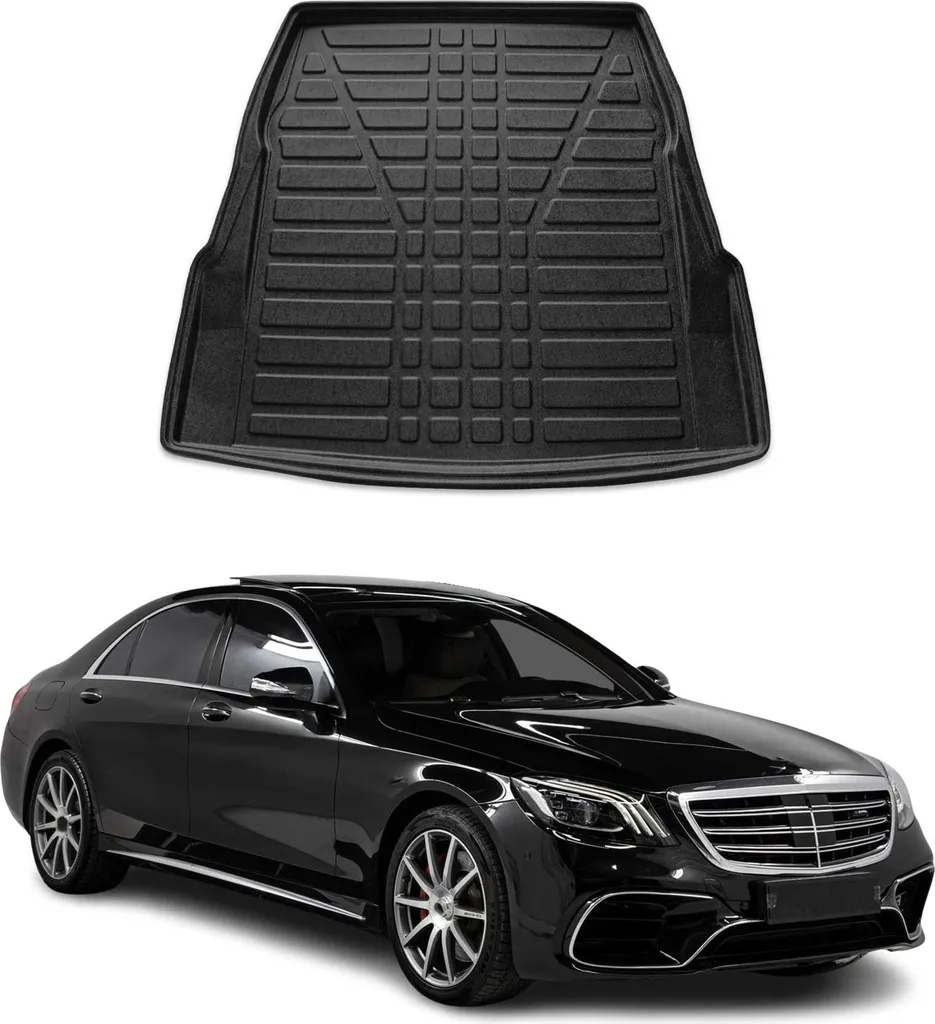 Tappetino Bagagliaio Gomma Mercedes W222 S-Class 2014-2018 Su Misura