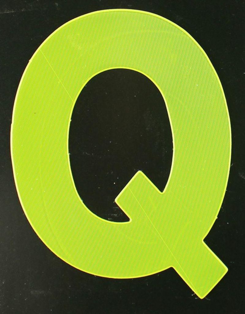 Conacord Reflektierender Klebebuchstabe Q gelb Q
