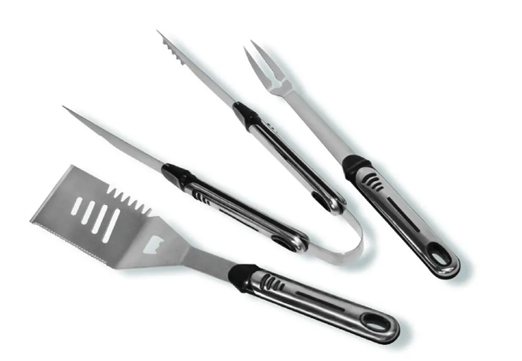 Ustensiles de cuisine pour barbecue et plancha | Lot de 3 pièces