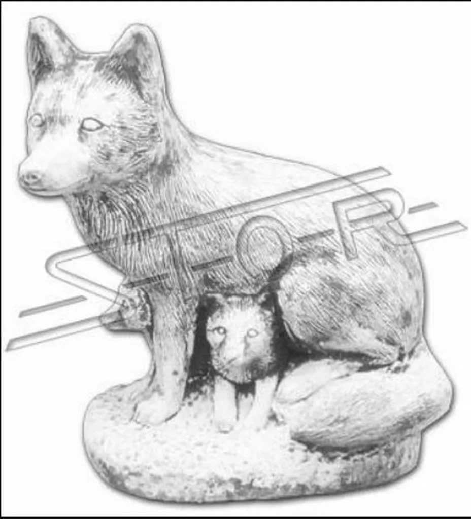 Statue de Renard Décorative pour Jardin - Modèle Designer Figure 501