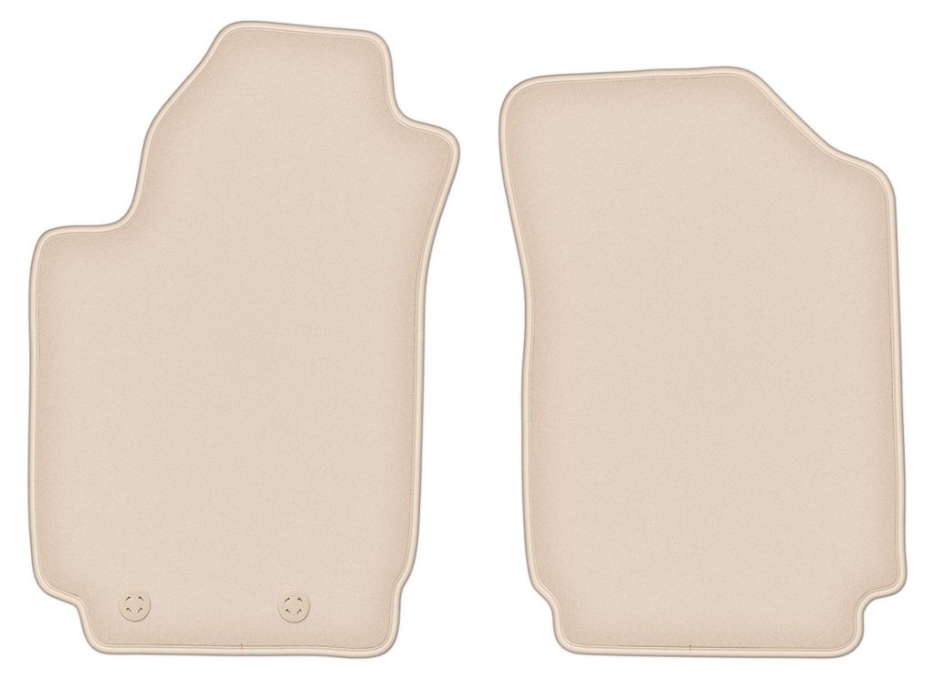 DURBAN Beige Velours-Fußmatten vorne für Dodge Dart Limousine (2012-2016)