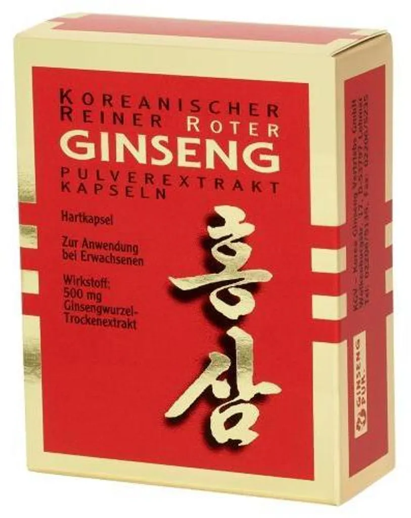 Ginseng rouge coréen en gélules contre la fatigue, extrait pur 30 pcs