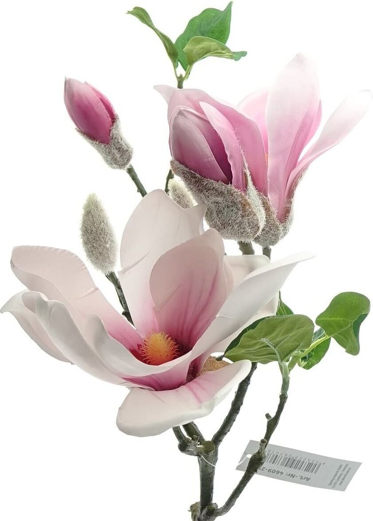 DEKO FLORALE Magnolienzweig Rosa 75 cm - Kunstblumen