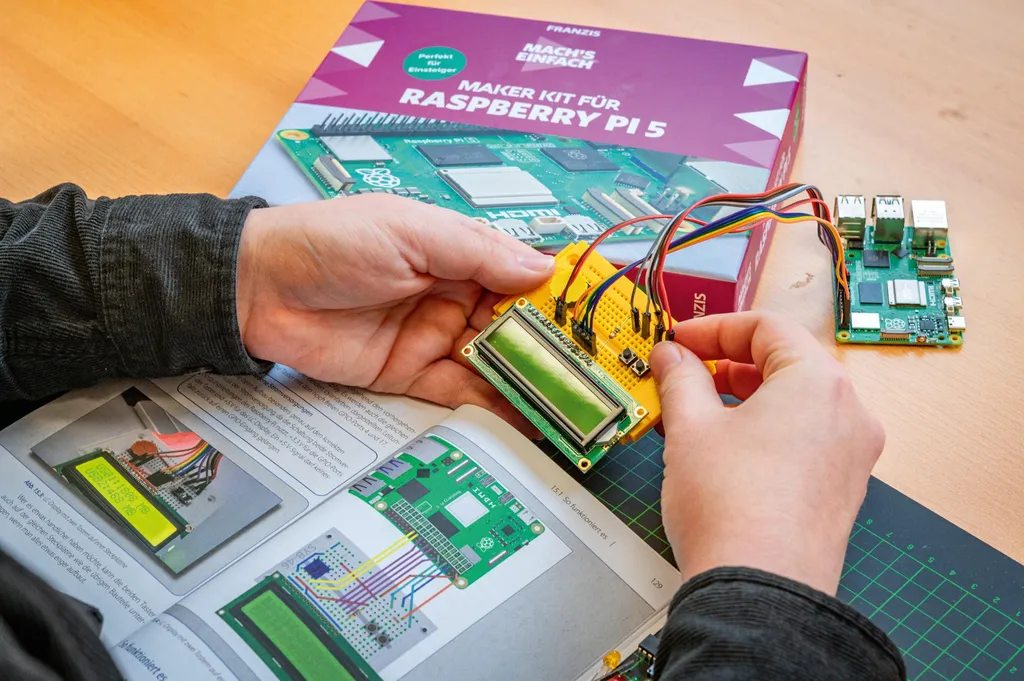 Franzis Kit de fabrication Raspberry Pi 5 complet pour débutant et pro - 4