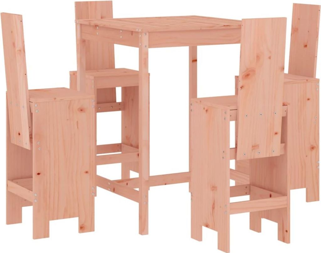 vidaXL 5-tlg. Gartenbar-Set Massivholz Douglasie
