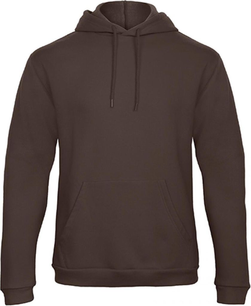 B&C WUI24 | Herren Hooded Sweatshirt / Kängurutasche - Farbe: Brown - Größe: 4XL