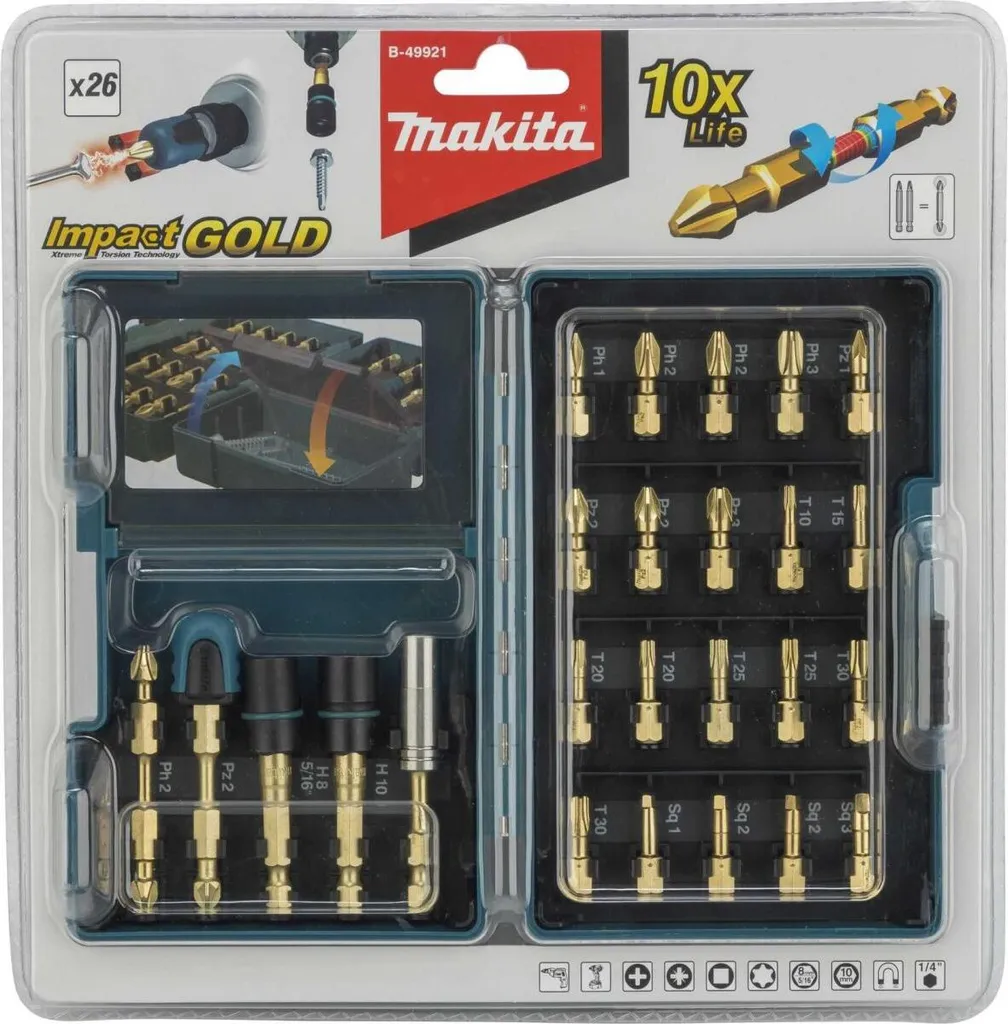 Recensione Makita B-49921: Il miglior Set Impact Gold per High Torque