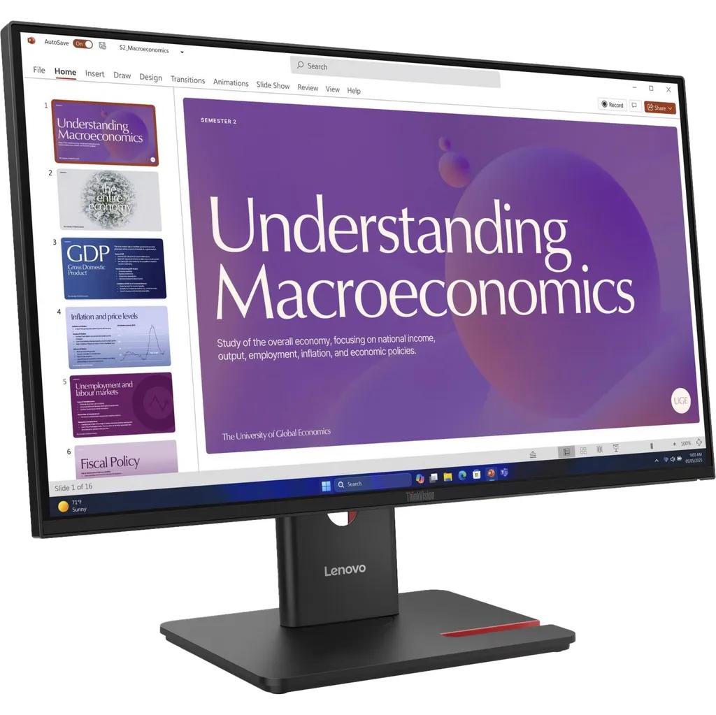 Moniteur Professionnel Lenovo ThinkVision T24D-40 24 Pouces FHD USB-C