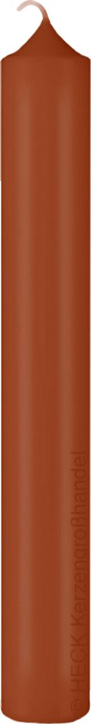 lange schlanke Altarkerzen 10% BW Anteil (Bienenwachs Kerzen) Haselnuss 200 x Ø 40 mm, 4 Stück, Kerzen mit Dornbohrung in RAL Kerzengüte Qualität