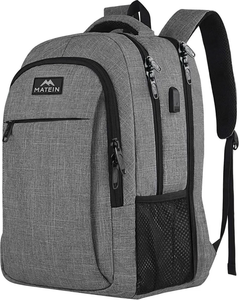 Sac à dos de Vol pour PC Portable 17,3 pouces Gris Idéal Business Voyage