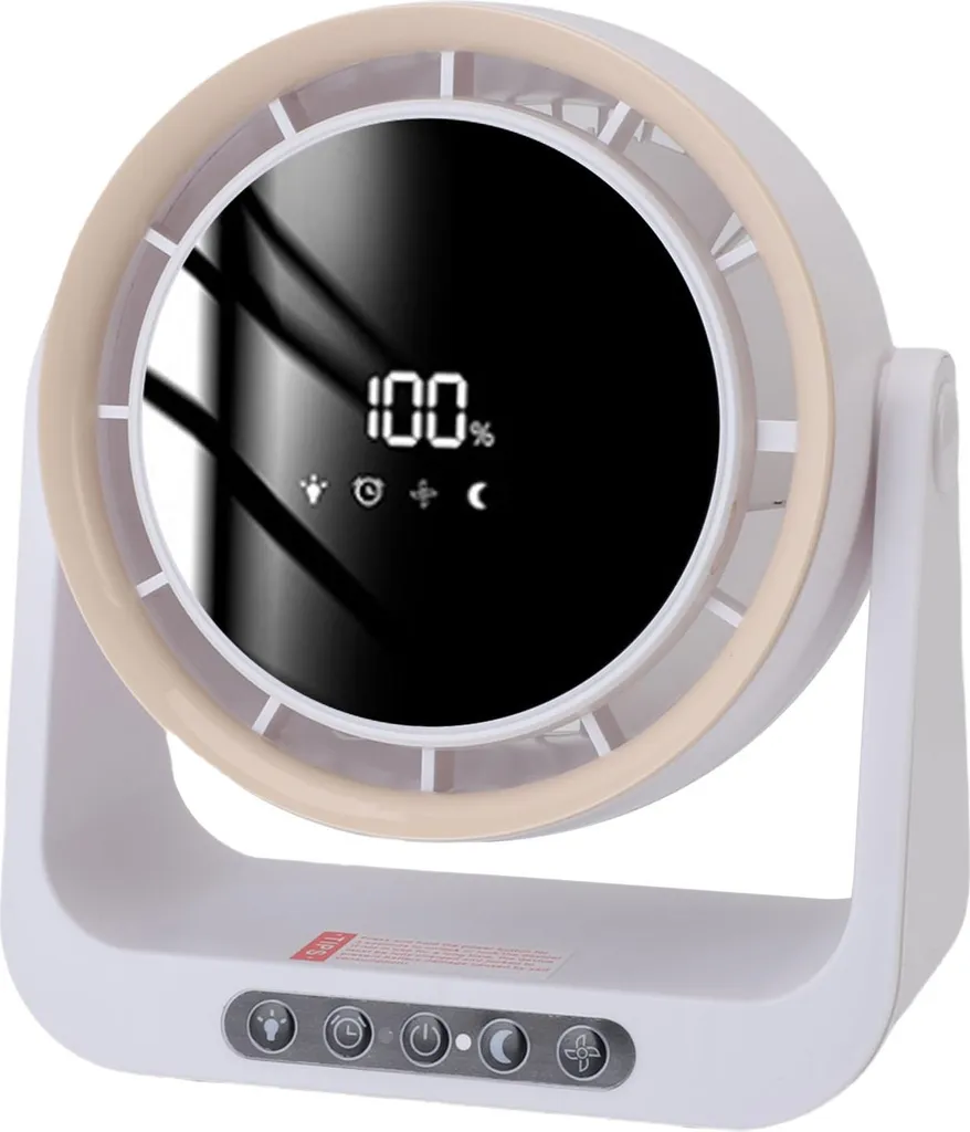 Ventilateur USB pour cuisine et bureau avec commande à distance blanc