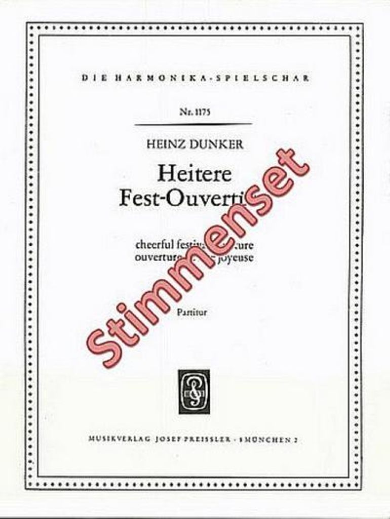 Dunker, HeinzHeitere Festouvertüre