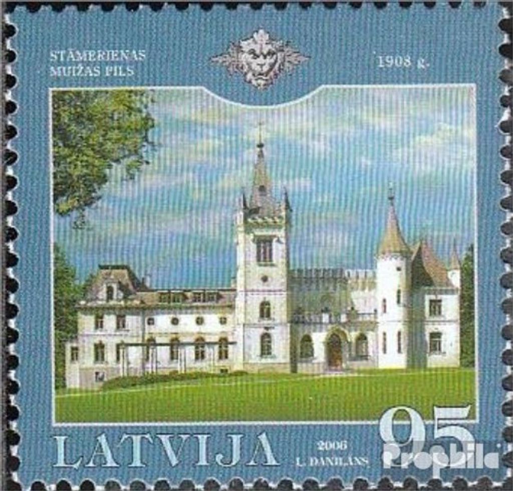Briefmarken Lettland 2006 Mi 664 (kompl.Ausg.) postfrisch Schlösser