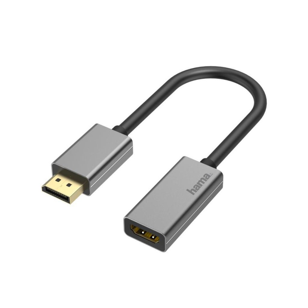 Video-Adapter, DisplayPort-Stecker - HDMI-Buchse, Ultra-HD 4K@60Hz, A