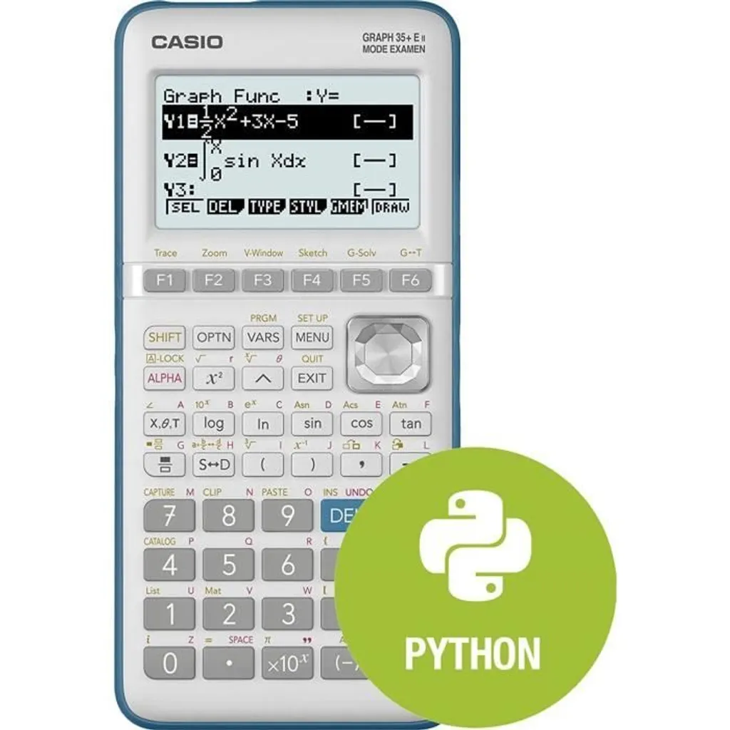 Calculatrice CASIO Graph 35+ E II Python pour lycée et examens