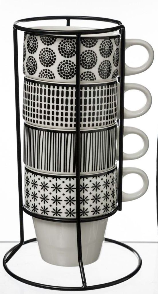 Secret de Gourmet 4 šálky s podstavcami z porcelánu Obrázok produktu 